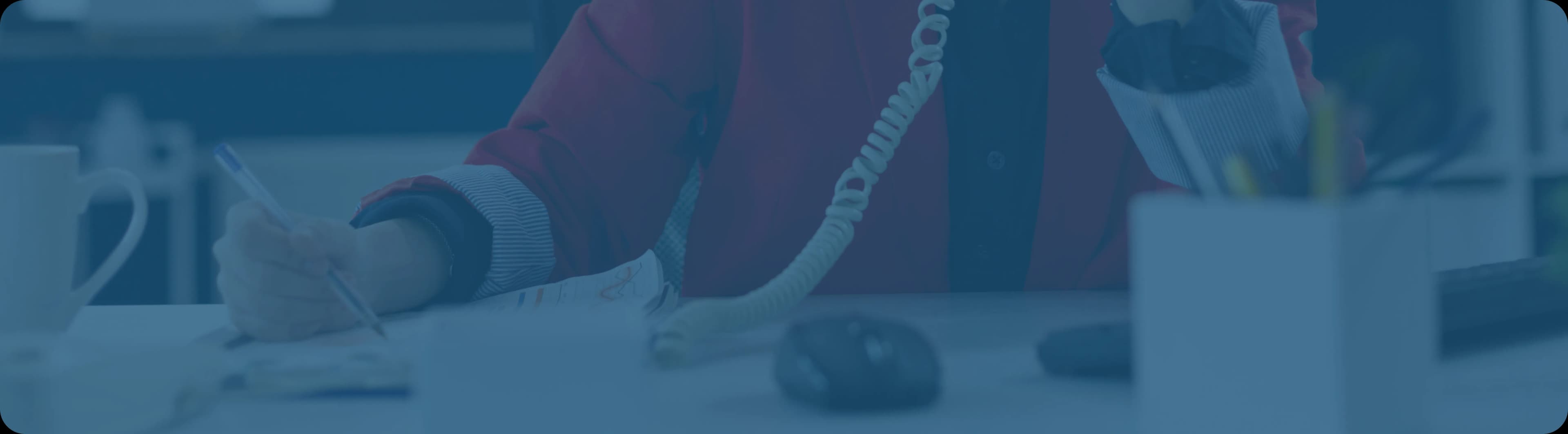 Professional working at desk